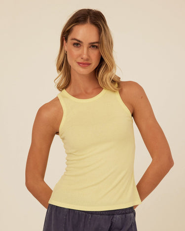 Bailey Feather Rib High Neck Tank Womens Tops Tanks Threads 4 Thought 