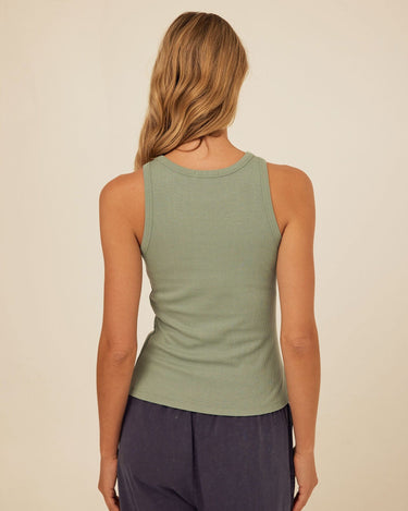 Bailey Feather Rib High Neck Tank Womens Tops Tanks Threads 4 Thought 