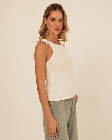 Bailey Feather Rib High Neck Tank Womens Tops Tanks Threads 4 Thought 