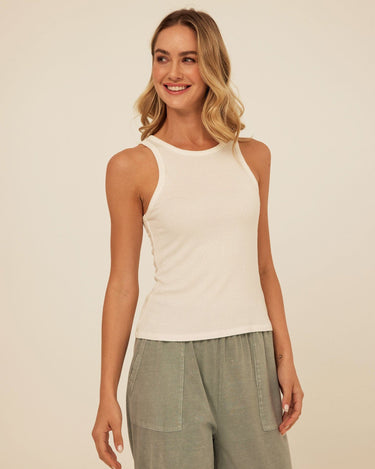 Bailey Feather Rib High Neck Tank Womens Tops Tanks Threads 4 Thought 