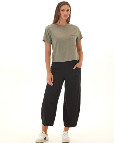 Lauren Stretch Twill Pleated Barrel Pant Womens Bottoms Pants Threads 4 Thought 