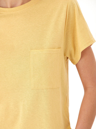 Shelbie Triblend Jersey Pocket Tee Womens Tops Short Tee Threads 4 Thought