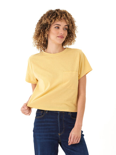 Shelbie Triblend Jersey Pocket Tee Womens Tops Short Tee Threads 4 Thought