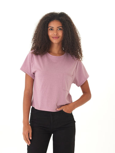 Shelbie Triblend Jersey Pocket Tee Threads 4 Thought 