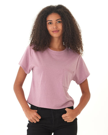 Shelbie Triblend Jersey Pocket Tee Threads 4 Thought 