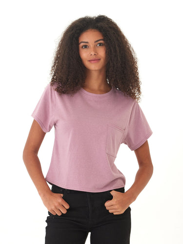 Shelbie Triblend Jersey Pocket Tee Threads 4 Thought 