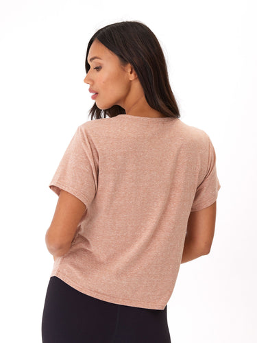 Shelbie Triblend Jersey Pocket Tee Womens Tops Short Threads 4 Thought 