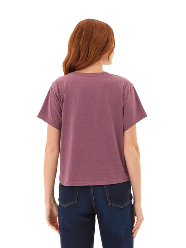 Shelbie Triblend Jersey Pocket Tee Womens Tops Short Tee Threads 4 Thought 