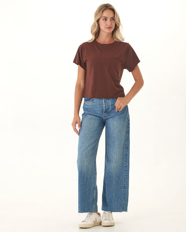 Shelbie Triblend Jersey Pocket Tee Womens Tops Short Tee Threads 4 Thought 