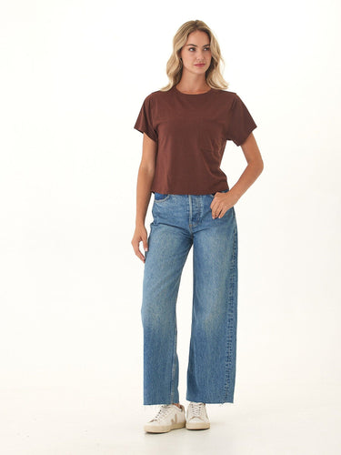 Shelbie Triblend Jersey Pocket Tee Womens Tops Short Tee Threads 4 Thought 