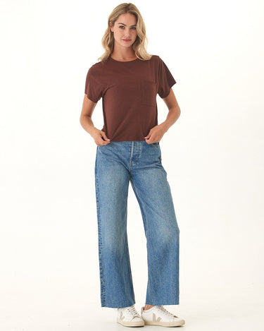 Shelbie Triblend Jersey Pocket Tee Womens Tops Short Tee Threads 4 Thought 