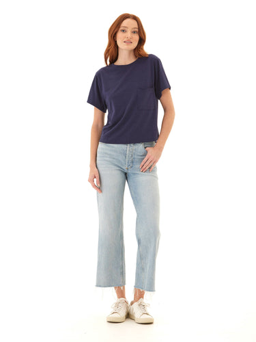 Shelbie Triblend Jersey Pocket Tee Womens Tops Short Tee Threads 4 Thought