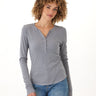 Akia Feather Rib Long Sleeve Henley Threads 4 Thought 