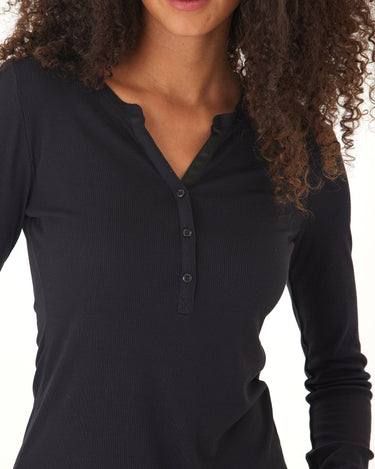 Akia Feather Rib Long Sleeve Henley Threads 4 Thought 