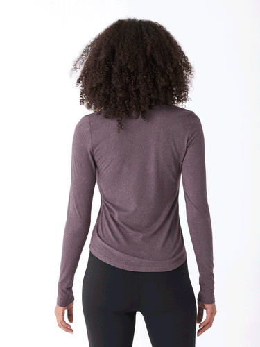 Kellie Heather Luxe Jersey Seam Detail Top Womens Tops Long Tee Threads 4 Thought 
