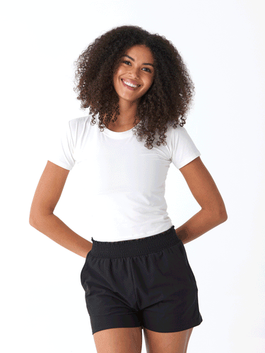 Guadalupe Heather Luxe Jersey Crop Tee Womens Tops Short Tee Threads 4 Thought