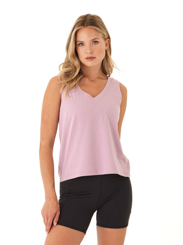 Kristie Criss Cross Heather Luxe Jersey Tank Womens Tops Tanks Threads 4 Thought