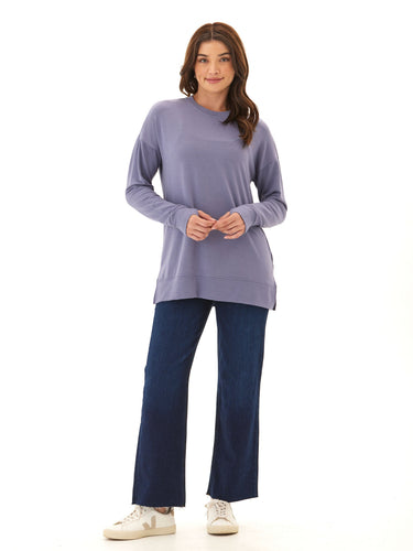 Mariah Modal Terry Tunic Top Womens Tops Long Tee Threads 4 Thought 