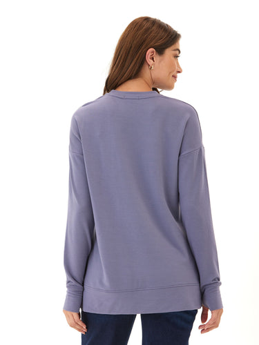 Mariah Modal Terry Tunic Top Womens Tops Long Tee Threads 4 Thought 