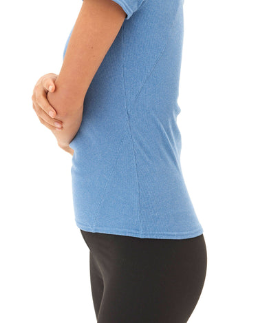 Mariella Heather Luxe Rib Tee Womens Tops Short Tee Threads 4 Thought 