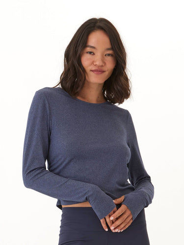 Amabella Heather Luxe Jersey Ruched Long Sleeve Womens Tops Long Threads 4 Thought 