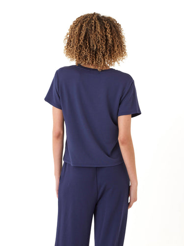 Bettine Modal Terry V-Neck Tee Womens Tops Short Tee Threads 4 Thought 