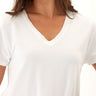 Bettine Modal Terry V-Neck Tee Womens Tops Short Tee Threads 4 Thought 