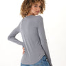 Torri Feather Rib Long Sleeve Crew Tee Womens Tops Long Shirt Threads 4 Thought 