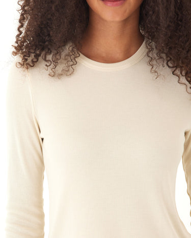 Torri Feather Rib Long Sleeve Crew Tee Threads 4 Thought 