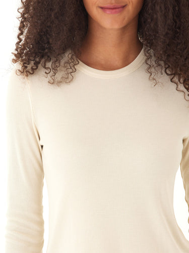 Torri Feather Rib Long Sleeve Crew Tee Threads 4 Thought