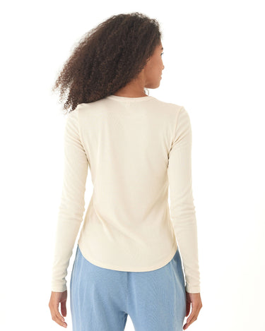 Torri Feather Rib Long Sleeve Crew Tee Threads 4 Thought 