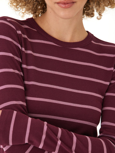 Torri Feather Rib Long Sleeve Crew Tee Womens Tops Long Shirt Threads 4 Thought