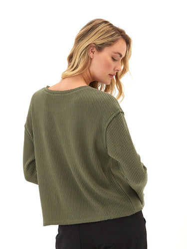 Giulia Eco Thermal Long Sleeve Top Womens Tops Long Shirt Threads 4 Thought 