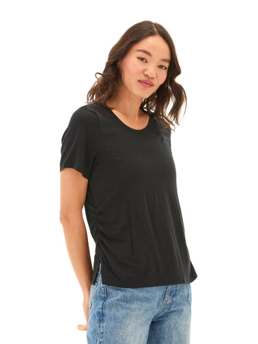 Briona Tencel Jersey Ruched Side Tee Threads 4 Thought 