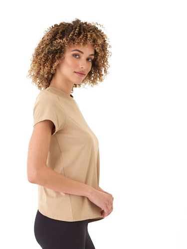 Gemella Luxe Jersey Tulip-Back Short Sleeve Top Womens Tops Short Shirt Threads 4 Thought 