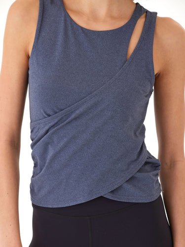 Cynthia Luxe Jersey Wrap Tank Womens Tops Tanks Threads 4 Thought