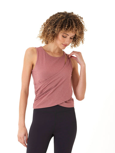 Cynthia Luxe Jersey Wrap Tank Womens Tops Tanks Threads 4 Thought