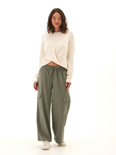 Chloe Textured Jersey Twist Dolman Top Threads 4 Thought 