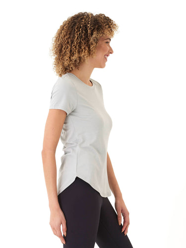 Arry Luxe Jersey Ruched Tee Womens Tops Short Tee Threads 4 Thought 