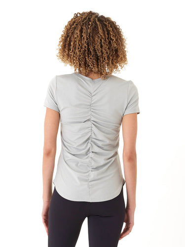 Arry Luxe Jersey Ruched Tee Womens Tops Short Tee Threads 4 Thought 