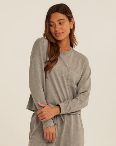 Shaina Modal Terry Pocket Long Sleeve Womens Tops Long Shirt Threads 4 Thought 