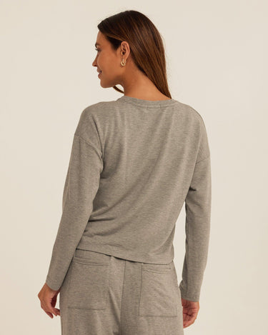 Shaina Modal Terry Pocket Long Sleeve Womens Tops Long Shirt Threads 4 Thought 