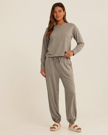 Shaina Modal Terry Pocket Long Sleeve Womens Tops Long Shirt Threads 4 Thought 