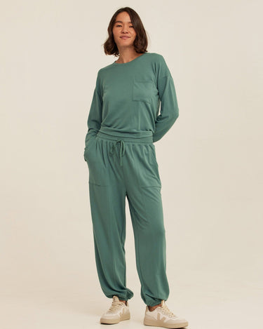 Shaina Modal Terry Pocket Long Sleeve Womens Tops Long Shirt Threads 4 Thought 