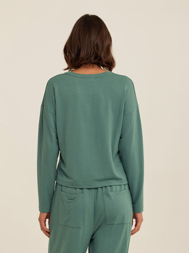 Shaina Modal Terry Pocket Long Sleeve Womens Tops Long Shirt Threads 4 Thought 