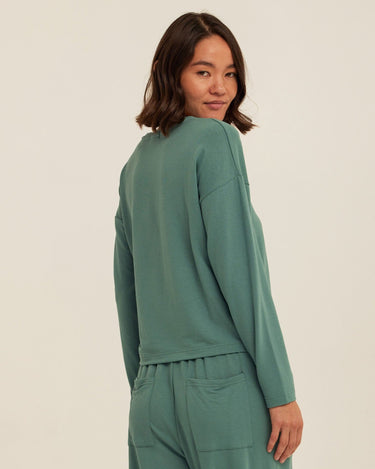Shaina Modal Terry Pocket Long Sleeve Womens Tops Long Shirt Threads 4 Thought 