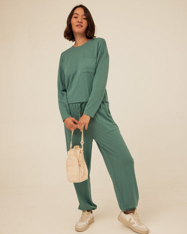 Shaina Modal Terry Pocket Long Sleeve Womens Tops Long Shirt Threads 4 Thought 