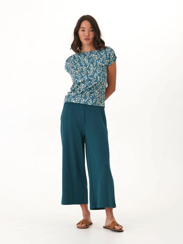Leoni Micro Bloom Print Off-Shoulder Luxe Jersey Top Threads 4 Thought 