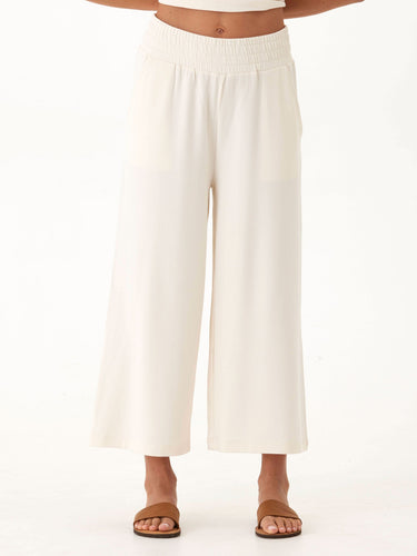 Serena Modal Terry Wide Leg Crop Pant Threads 4 Thought