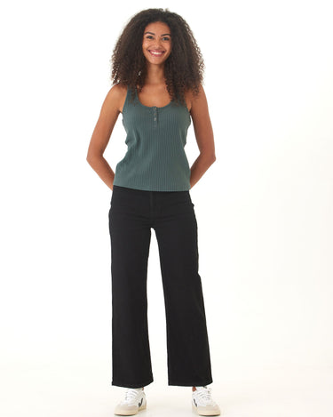 Kathy Organic Rib Henley Tank Womens Tops Tanks Threads 4 Thought 